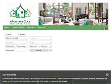 Tablet Screenshot of montescasinmobiliaria.com